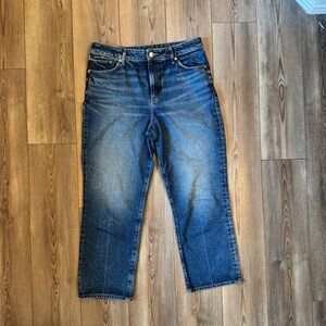 Express Women's Dark Blue Ankle Jeans